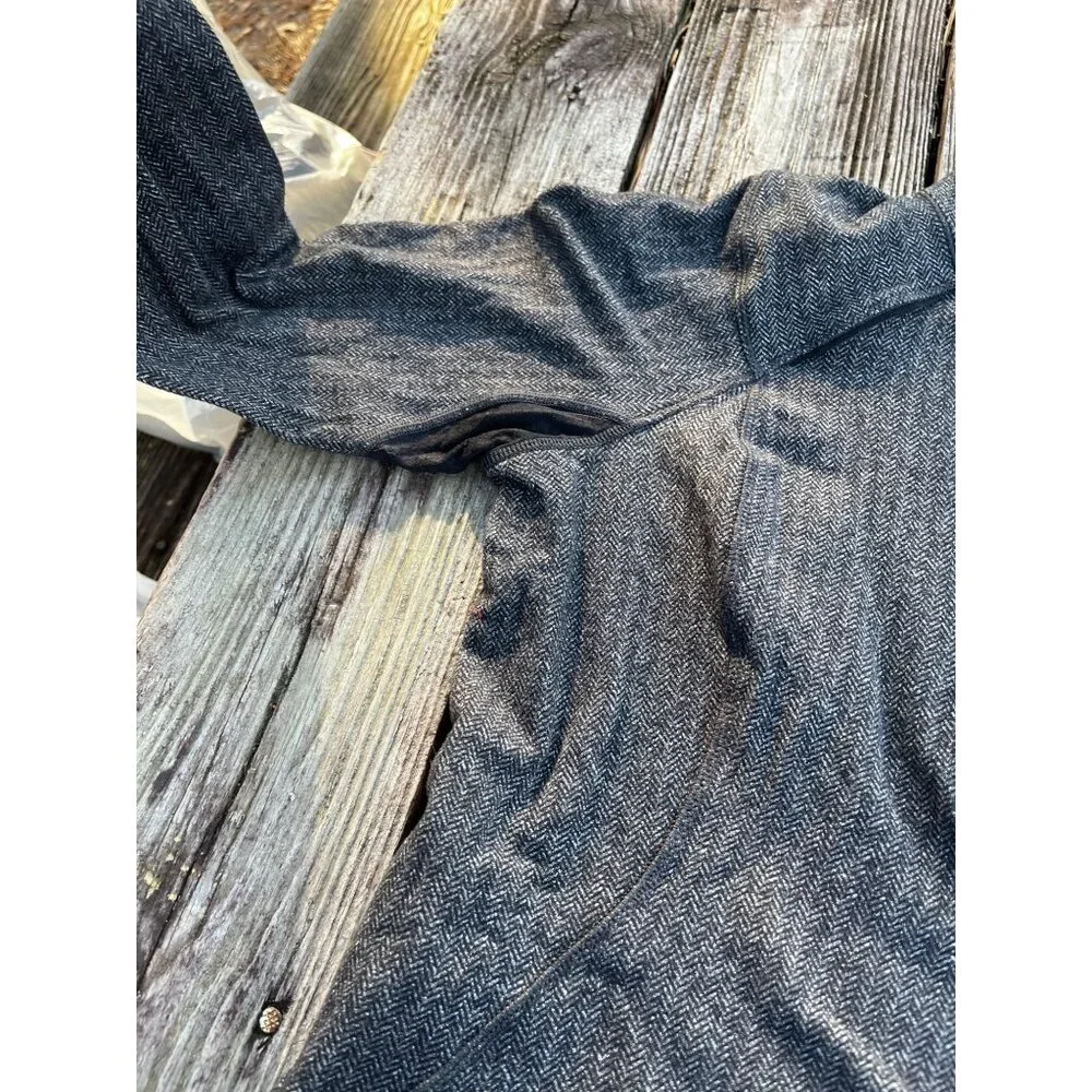 Lululemon Sweatshirt Womens Gray Fleece Knit 1/4 Zip Athletic Pullover Jacket 10
